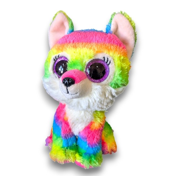 Ty Other - TY Beanie Boos River Great Wolf Lodge Exclusive Rainbow 6''